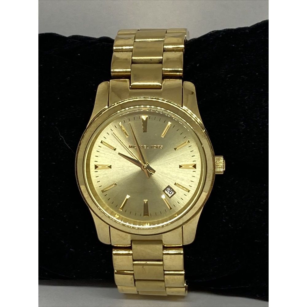 Michael Kors MK5160 Women's Gold Stainless Steel Analog Dial Quartz Watch JK406 - Picture 3 of 12